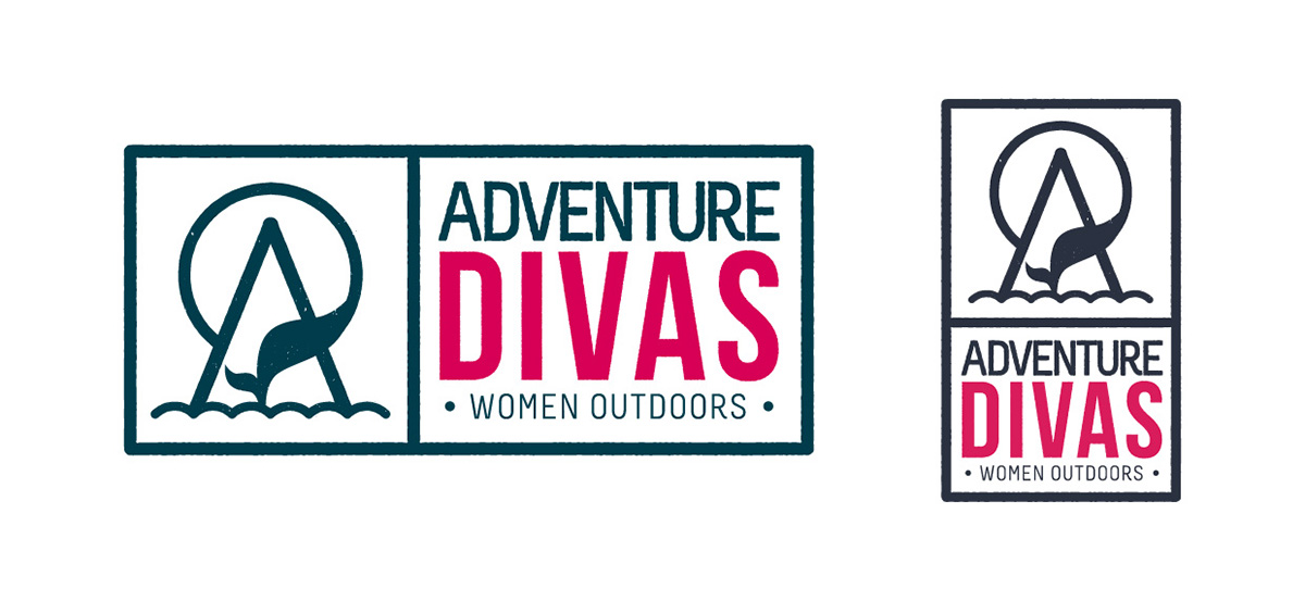 logo branding  adventure divas Outdoor Life Style woman