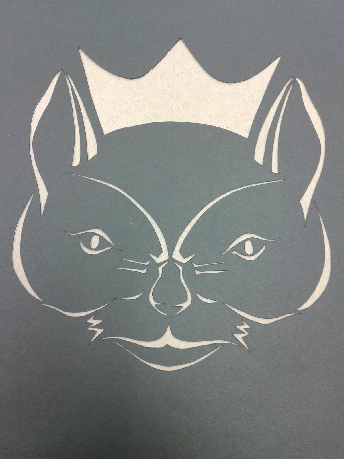 book jacket book cover Cat rabbit bunny kitty Wallace Stevens black and white cut out cut-out