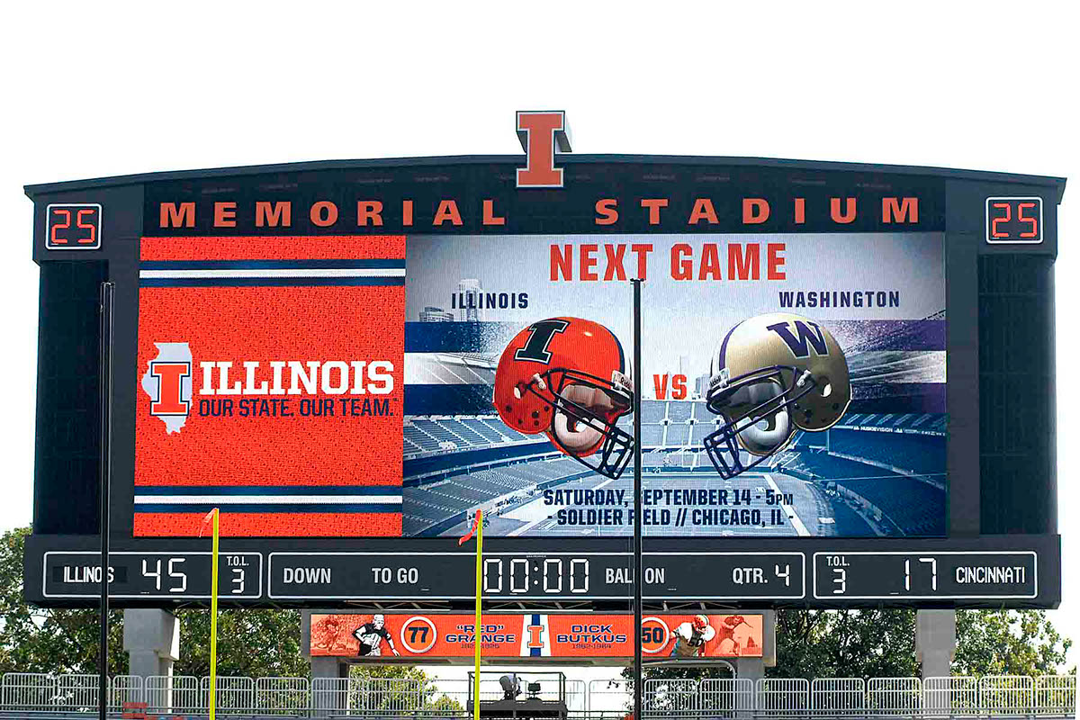 Illini illinois University of Illinois fighting illini football NCAA Big Ten tim beckman poster Schedule Poster schedule