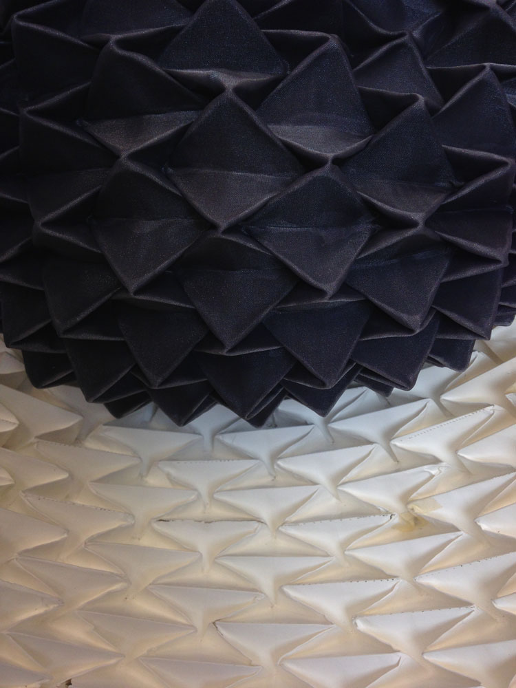 textile Wearable Technology origami  avantgard sculpture light Lamp