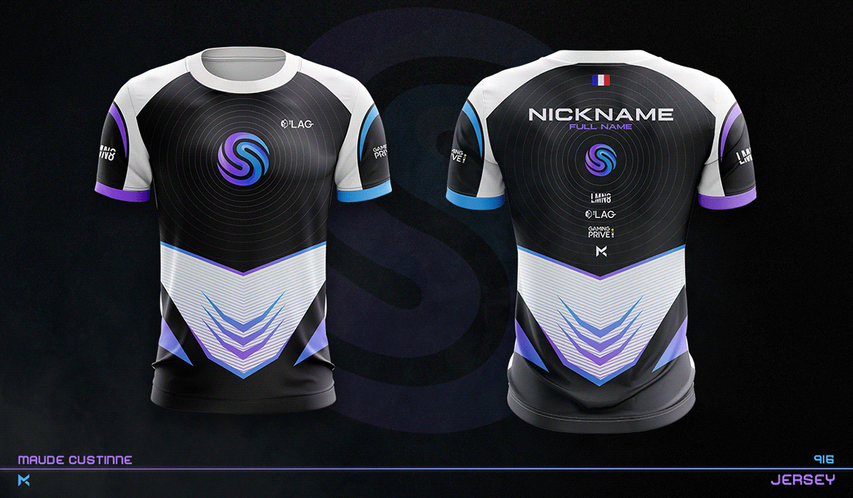 jersey Gaming esport COC clash of clan team Mockup maillot