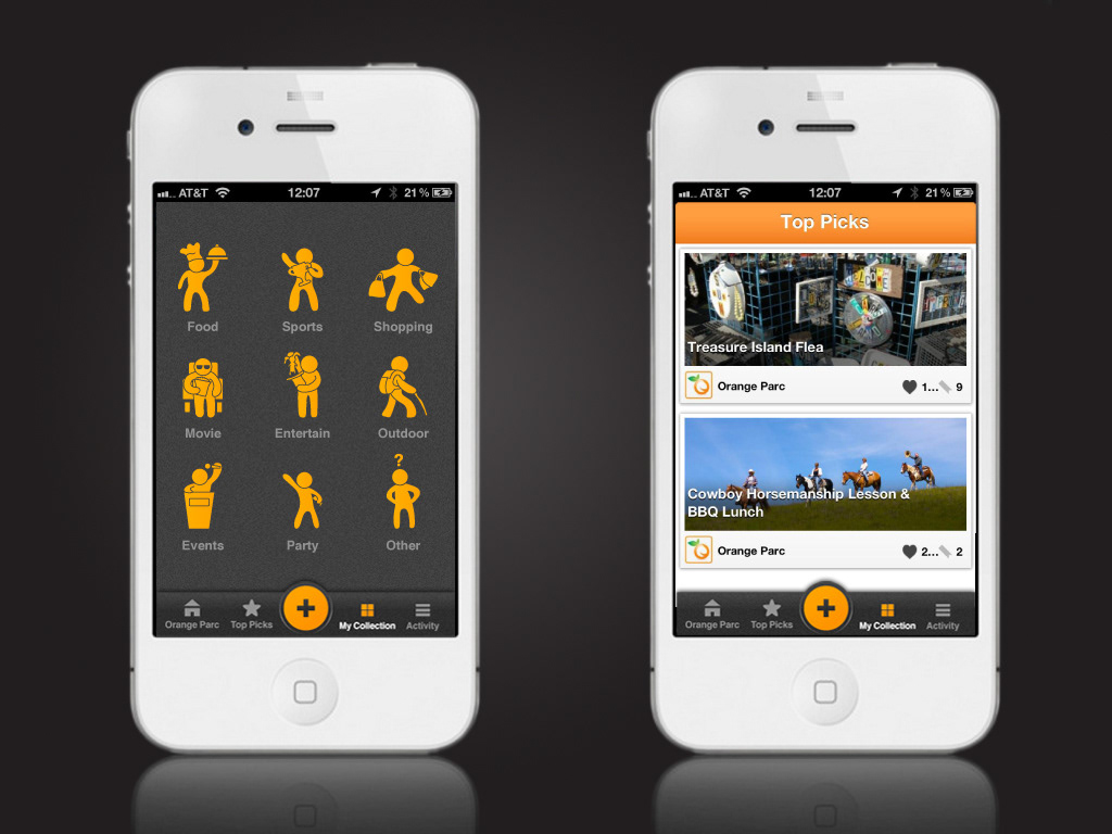 roi himan app icons Icon UI orange aspire