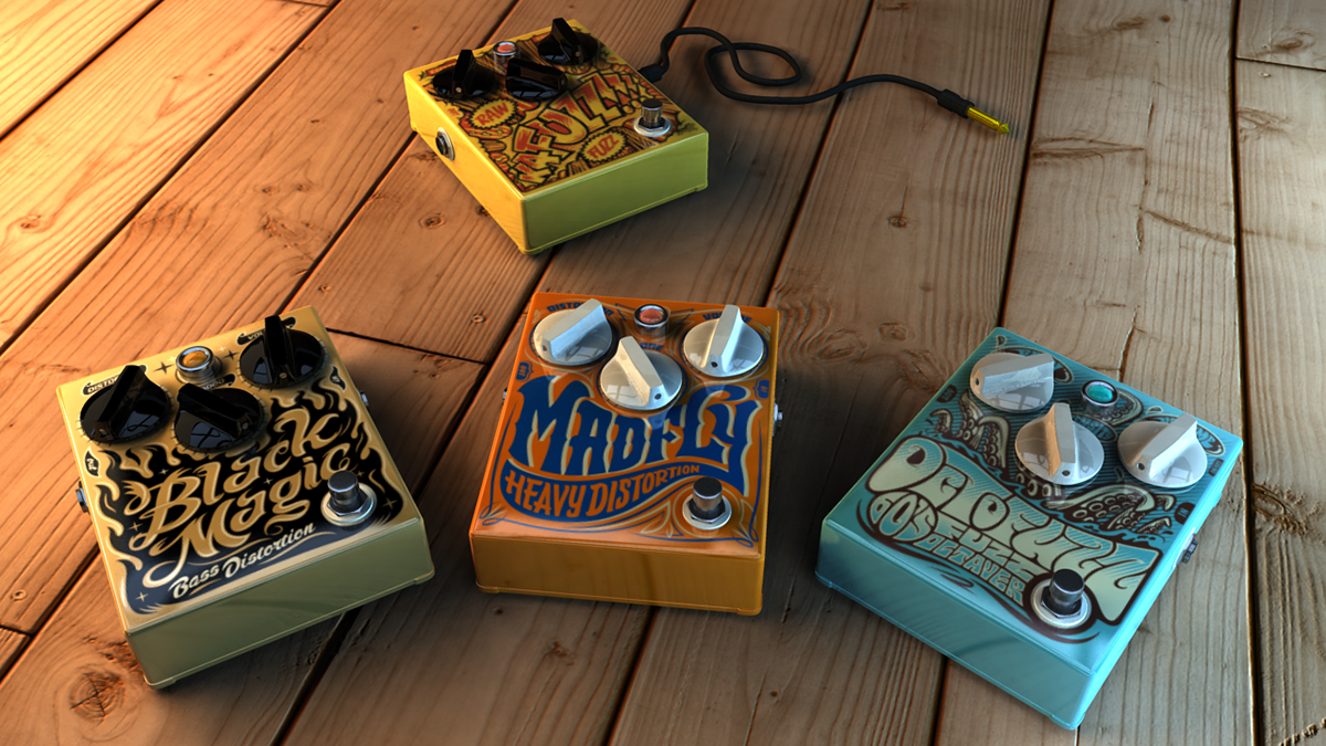 lighting  guitar pedals CGI guitar pedals