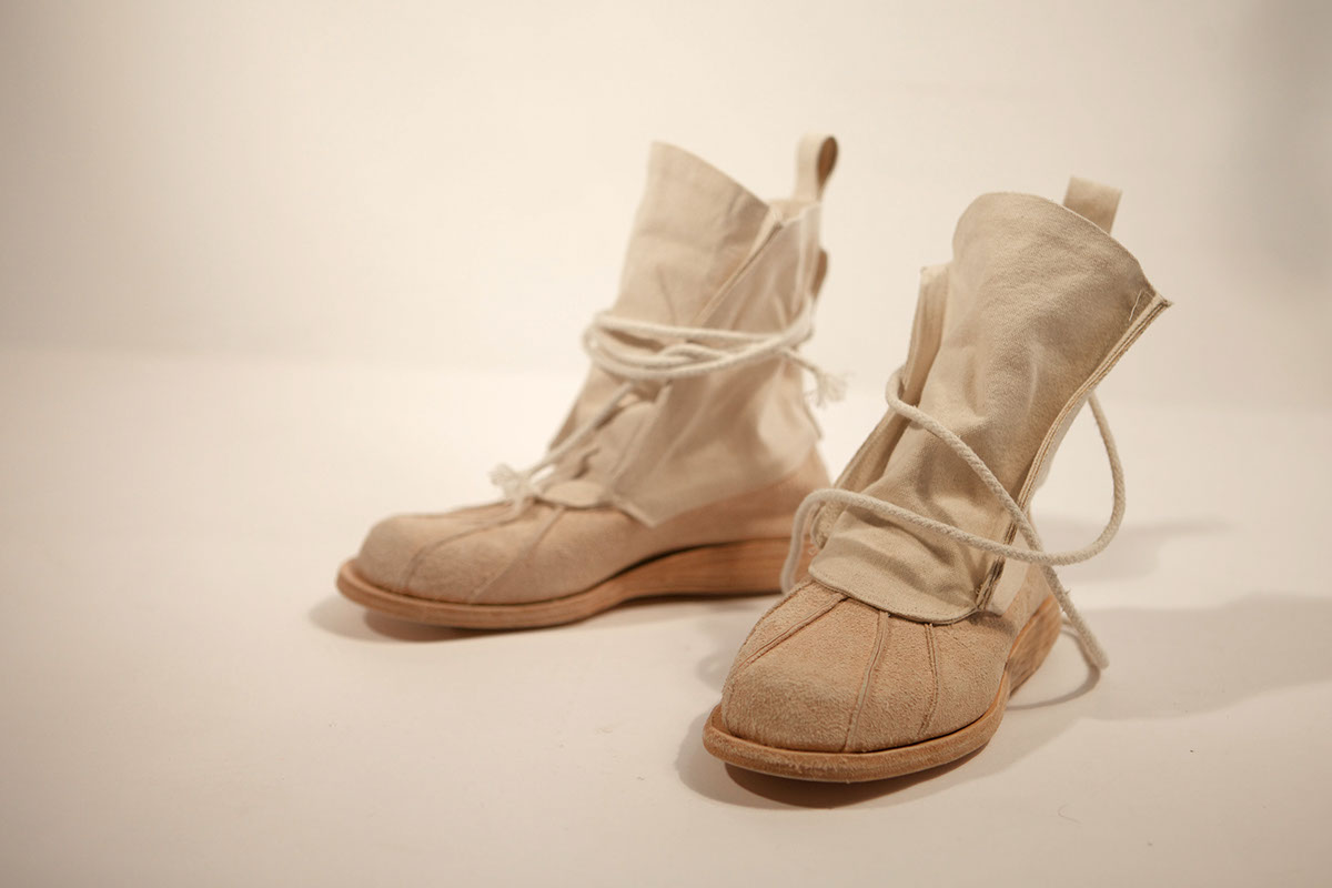 shoes boots handmade leather canvas desert Space 
