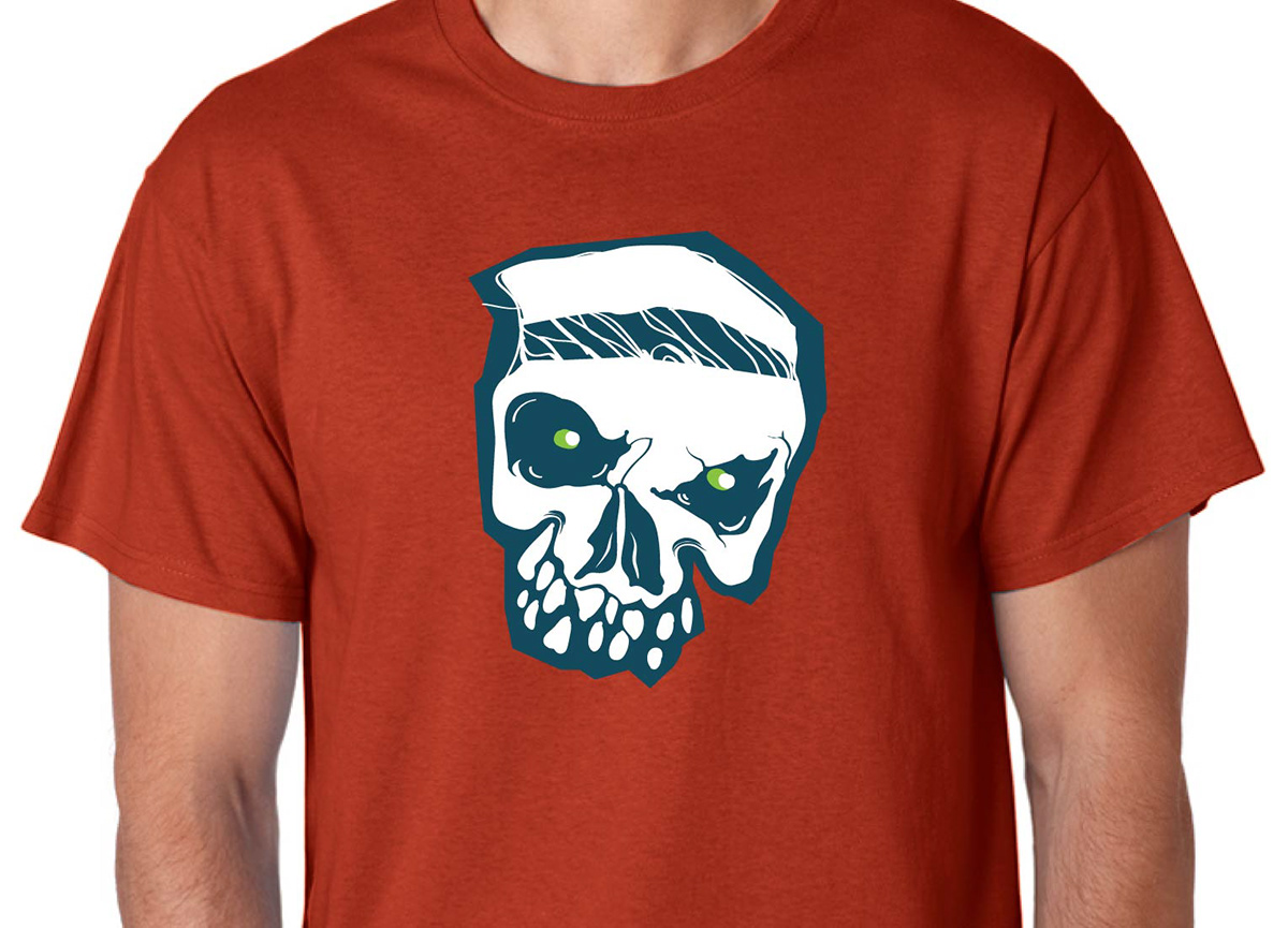 skull t-shirt design winteriscomming rock