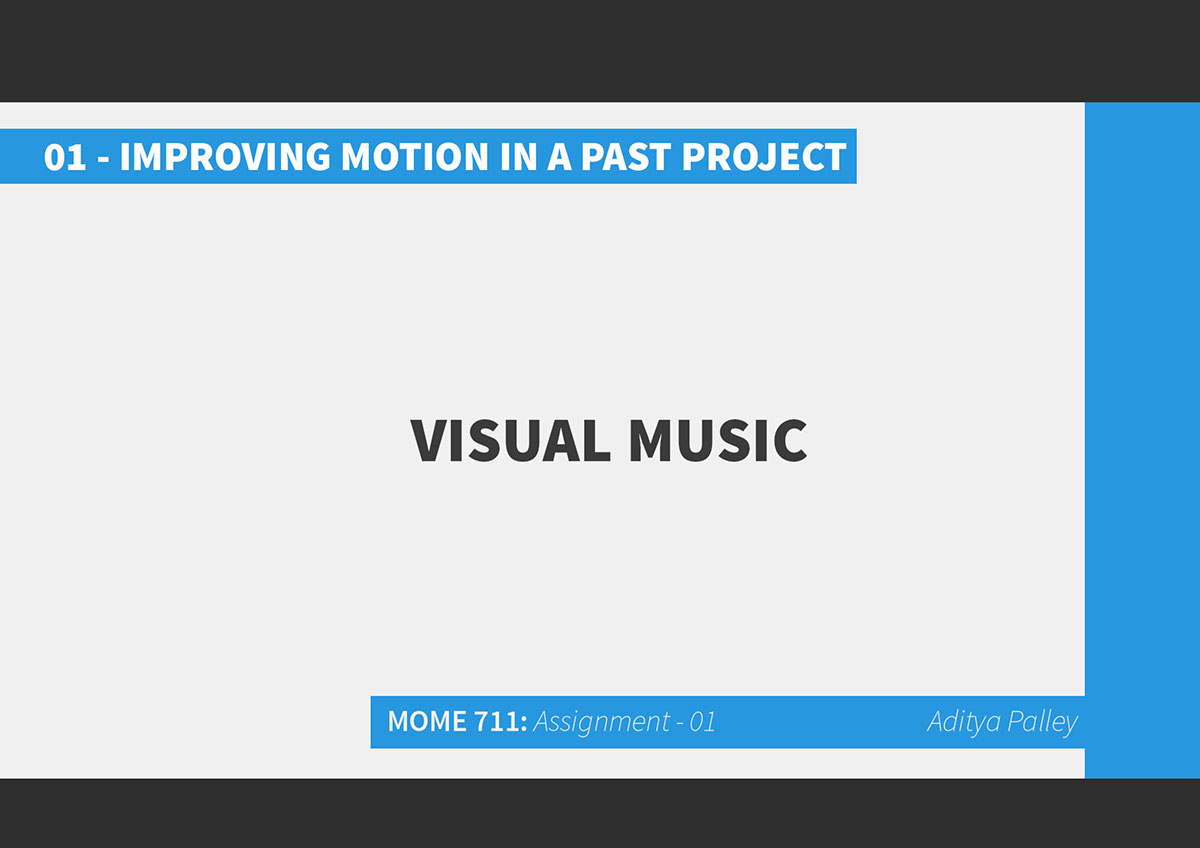 sound Visual Music motion aftereffects