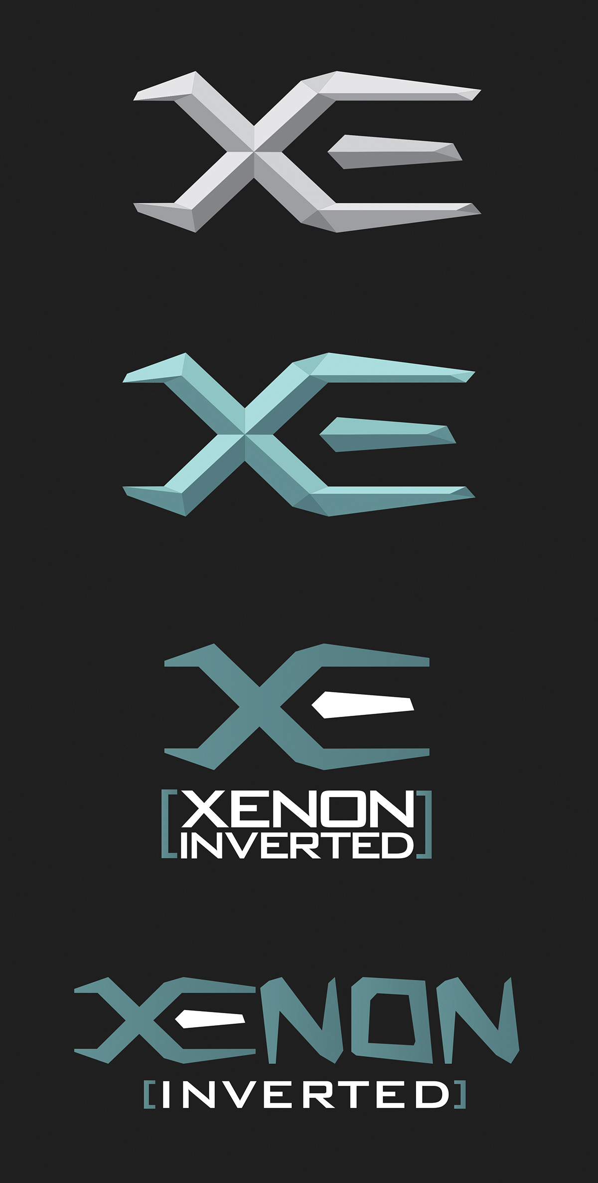 logo vector Icon identity xenon inverted graphic design