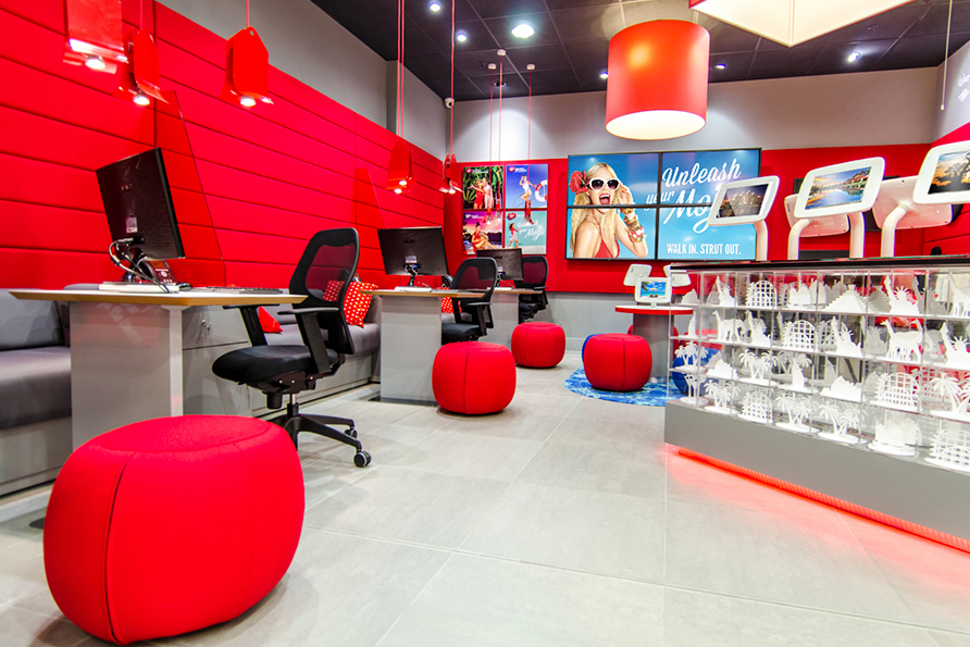Retail design Virgin Holidays Debenhams Retail design New Store officeTwelve   Interior