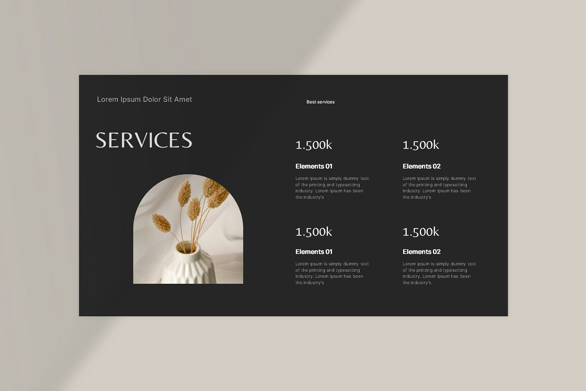 services Pricing Guide presentation template powerpint pptx mission digital