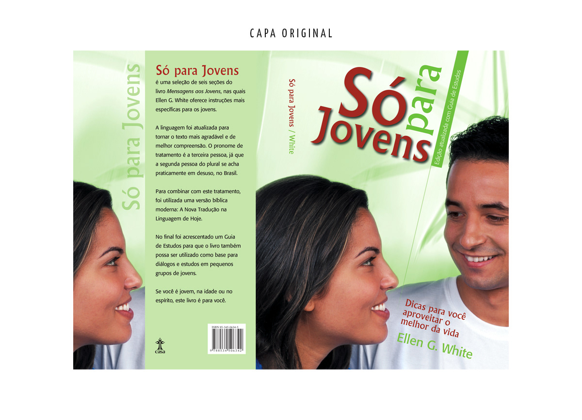 book Capa cover coverbook ellenwhite jovem Livro Young capa de livro DESIGN DE LIVRO