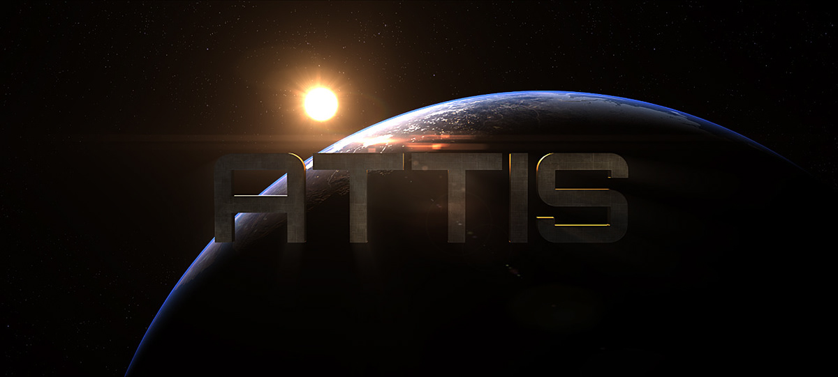 sci-fi attis Space  earth 3d modeling