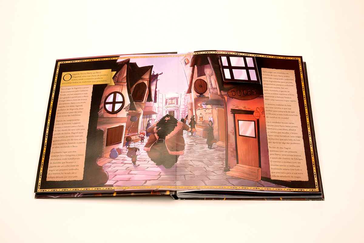 harry potter Zaloom children's book hp ilustrado pop-up livro interativo hp harry potter criancas TCC anhanguera harry potter adaptado