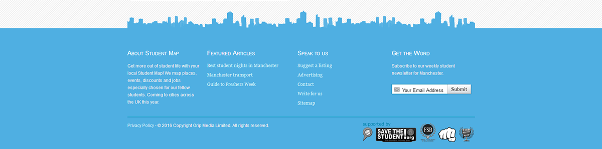 GripMedia Student Map Students Manchester metropolitan university nandos digital marketing agency Small Business