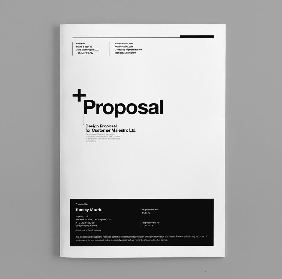 business clean contract corporate creative invoice Layout Project Proposal Quoatation Suisse swiss template Website brochure