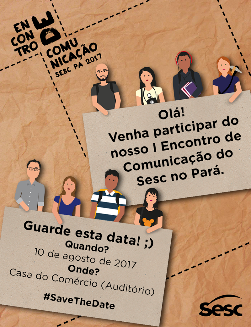 encontro de comunicação sesc Sesc no Pará Brand Design design design gráfico graphic design  identidade visual marca de evento papelaria