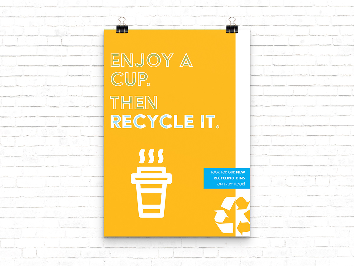 recycling poster minimalist