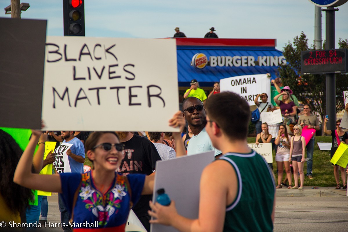 protest Black Lives Matter BLM Omaha Nebraska current events african american