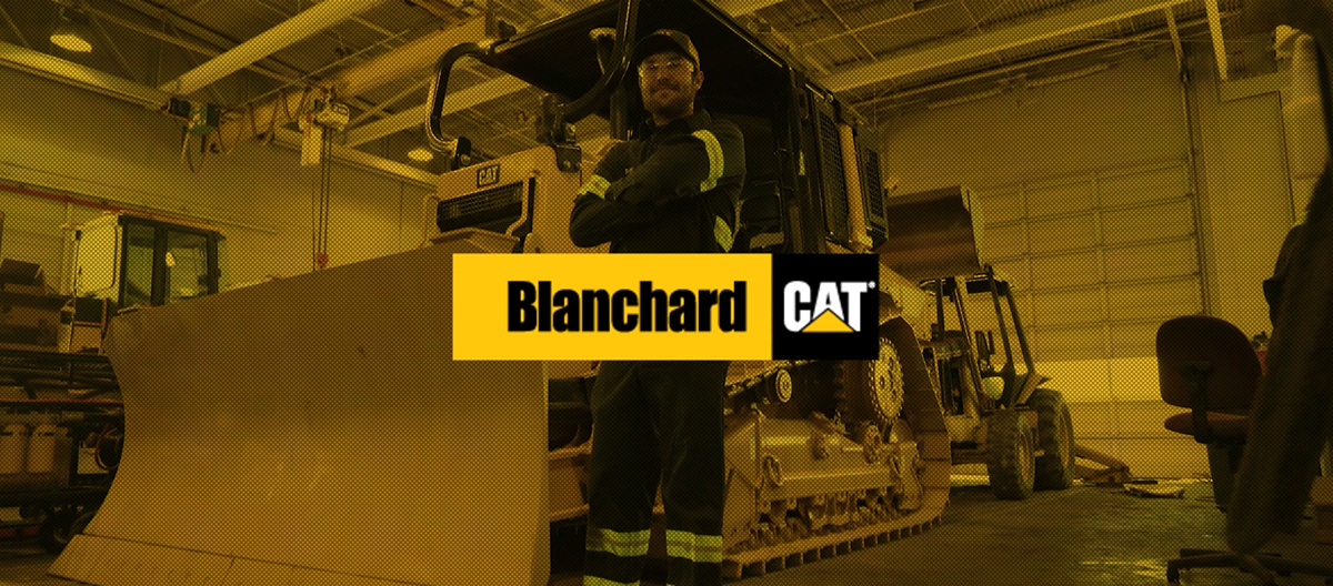 blanchard Caterpillar video construction c4d after effects Greenville sc redhype commercial machinery