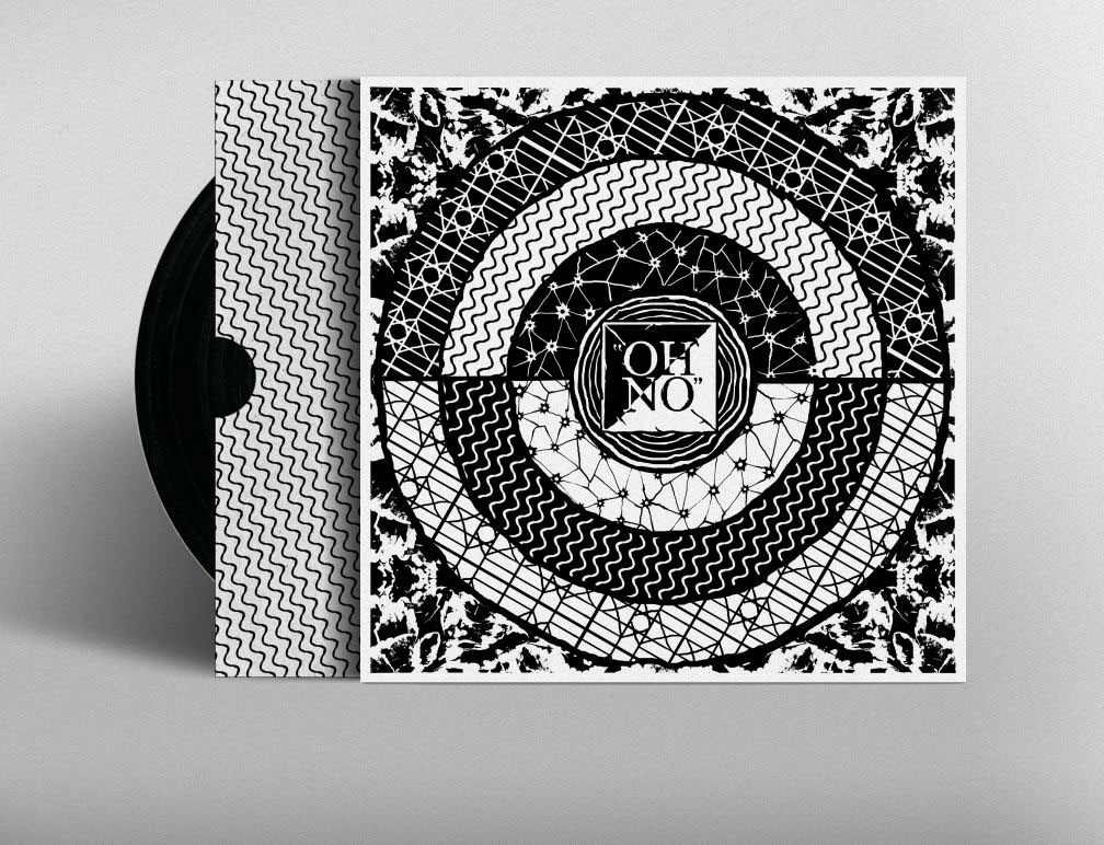 Album vinyl band geometry black White type FOxygen indie rock Patterns