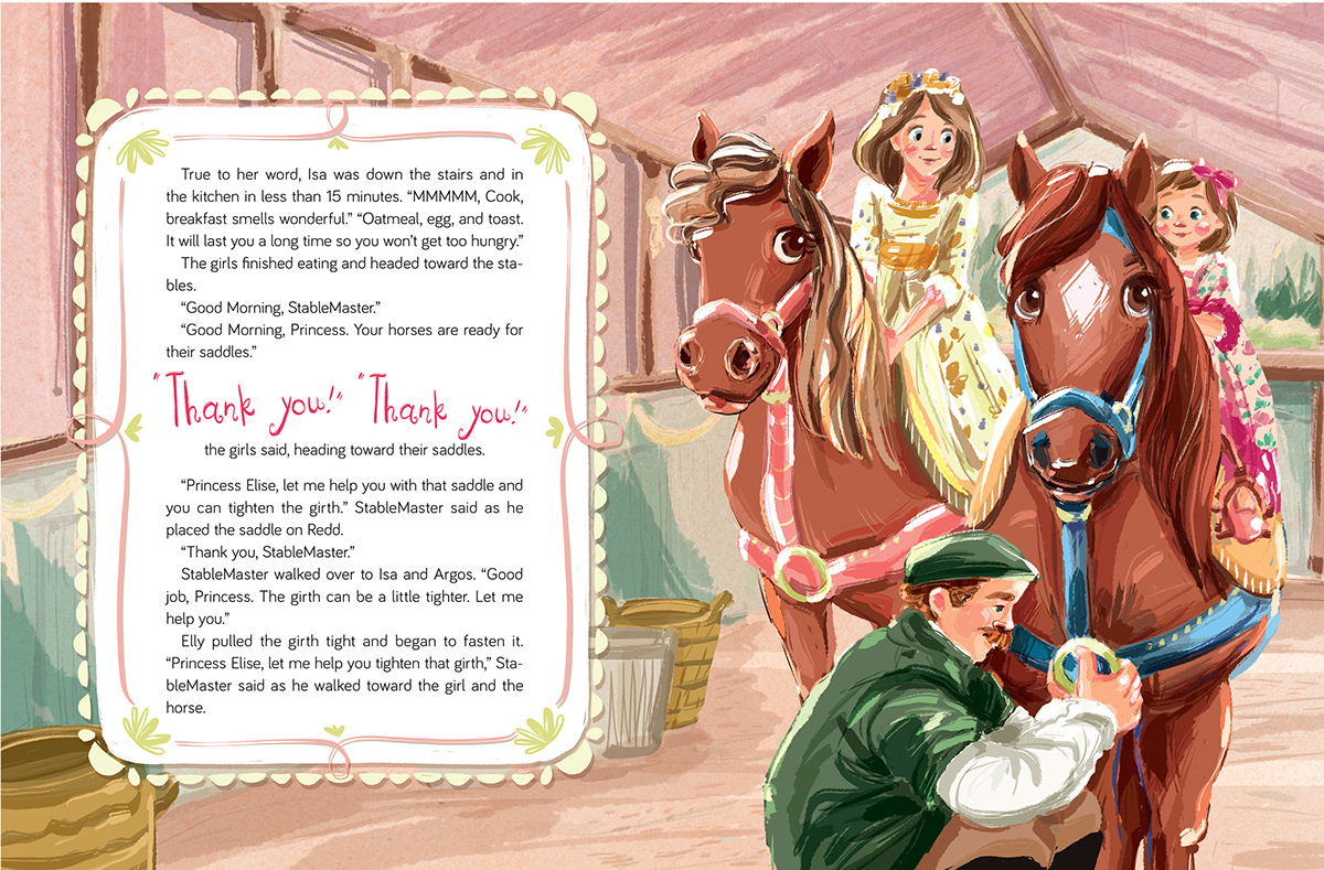 adventure book childrensbook companion friendship horses ILLUSTRATION  picturebook Princess Sisters