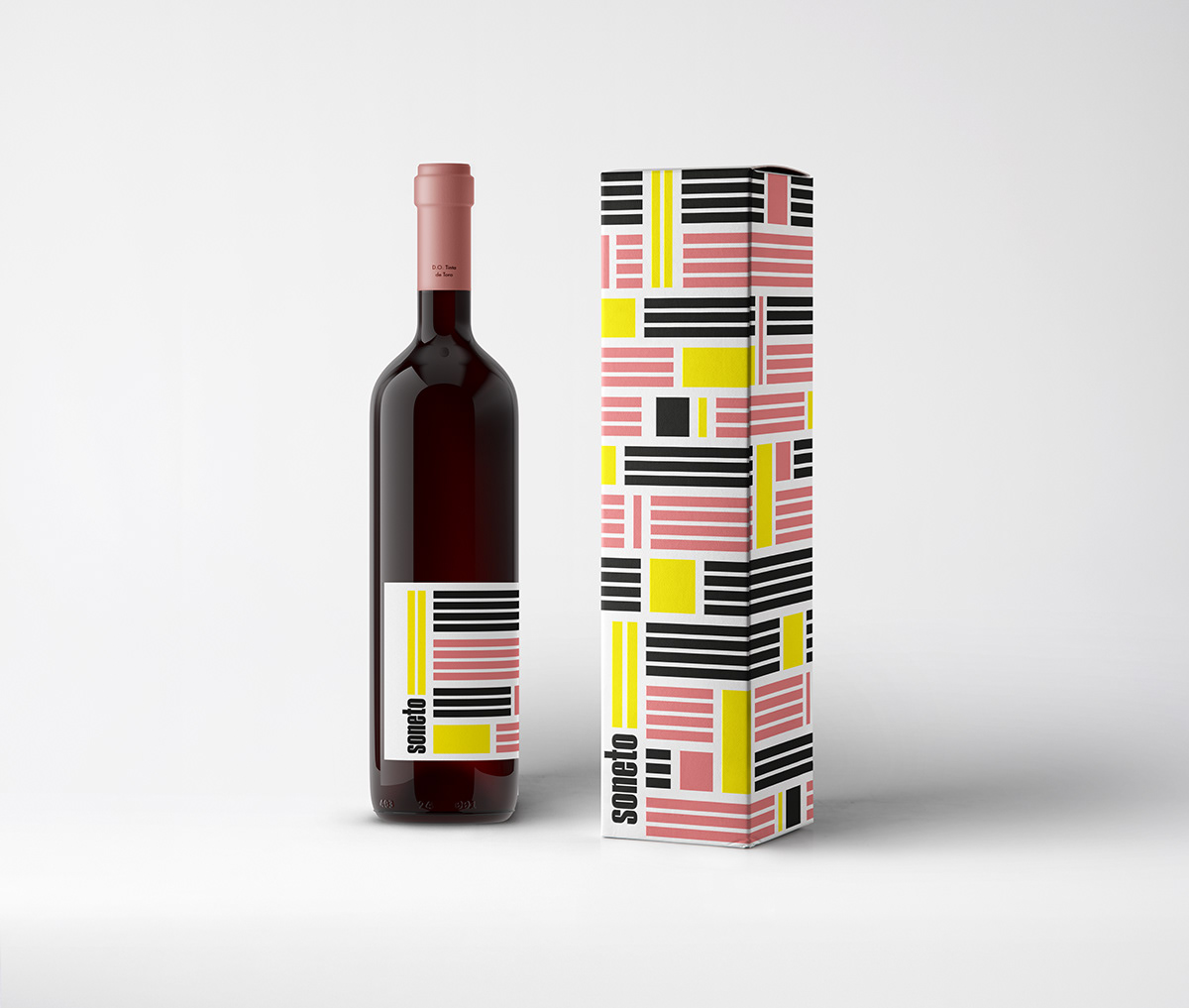 Packaging wine Label bottle Soneto Gauss Multimedia vino producto Roberto Espartero editorial