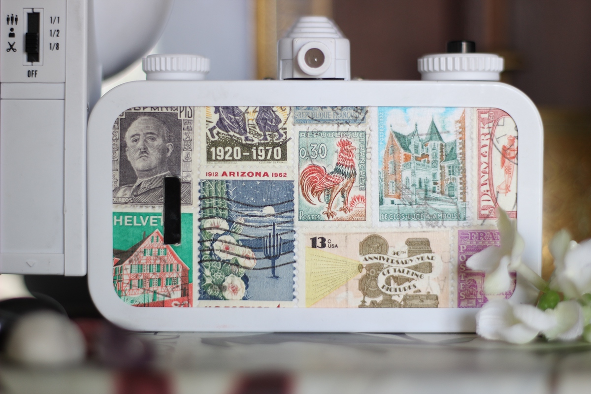 la sardina  analog photography customisation customization collage stamps Travel Travelling Diary journal artist Lomography
