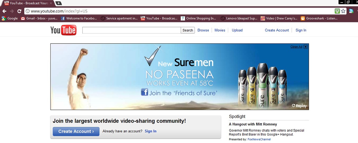 sure deodorant heat youtube interactivebanner Unilever