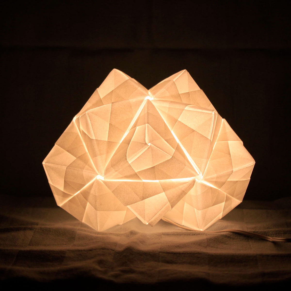 Lamp light paper handmade