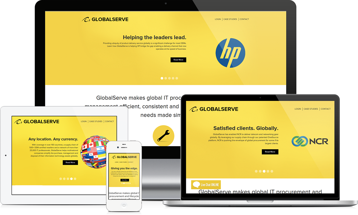 GlobalServe Responsive html5 css3 redesign
