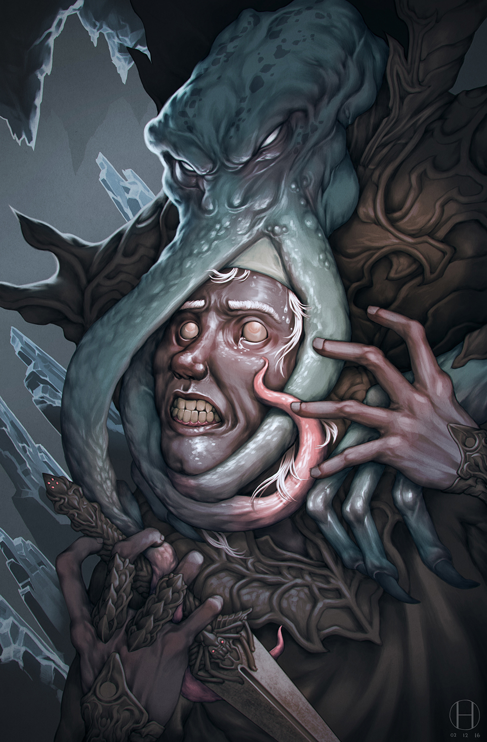 forgotten realms Mind Flayer illithid hinchel or gido epiclad.