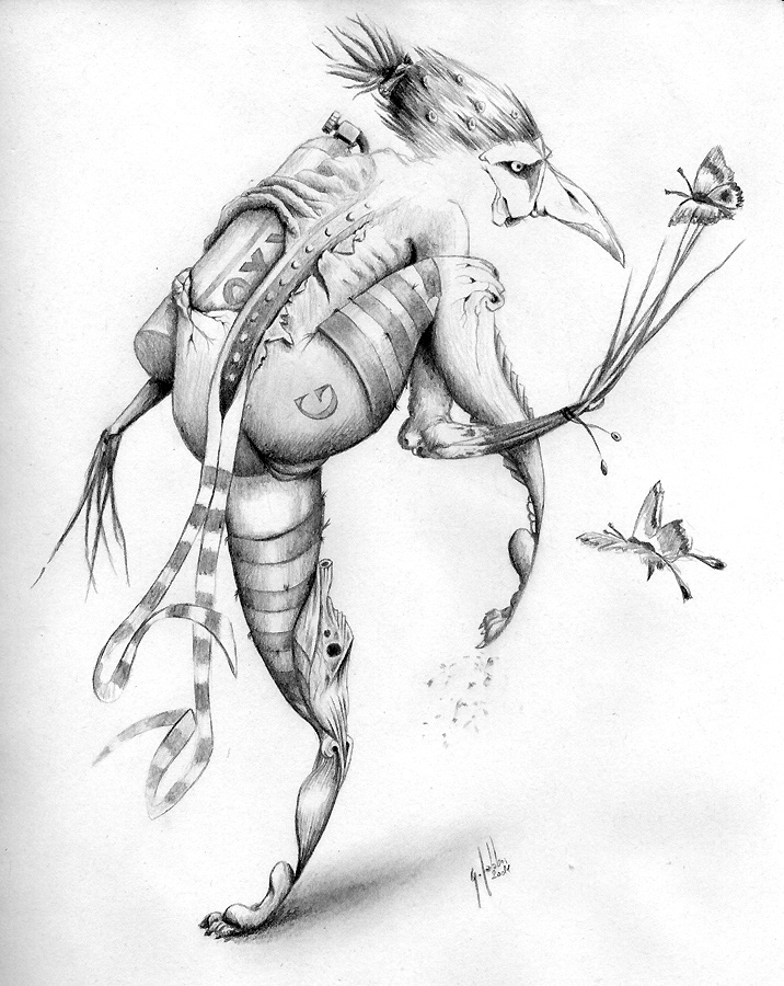 Character weird evil Nature sketch sketchbook