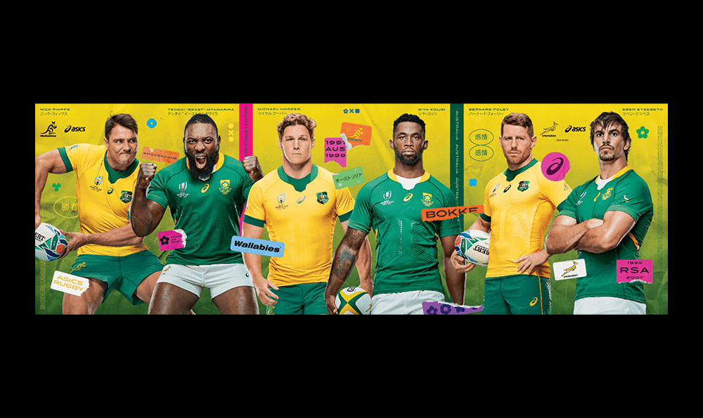 Rugby rugby world cup south africa Asics springboks Australia wallabies japan world cup move as one digital