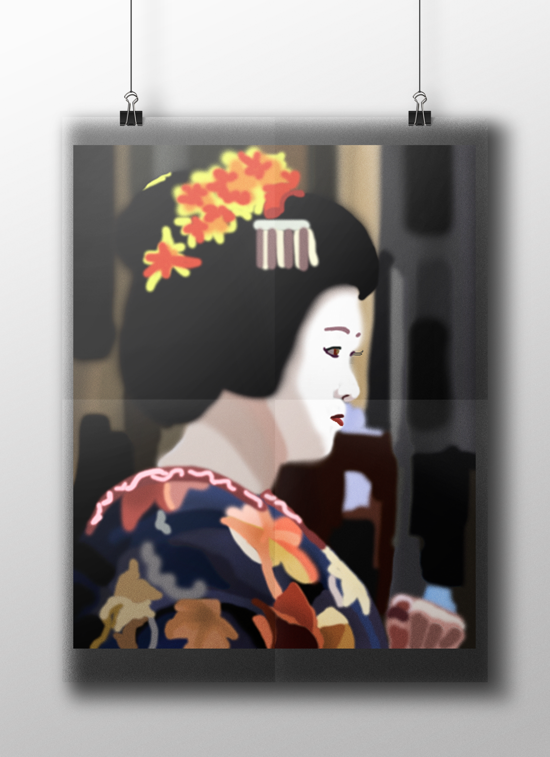 japan design Picture painting   abstract ILLUSTRATION  draw
