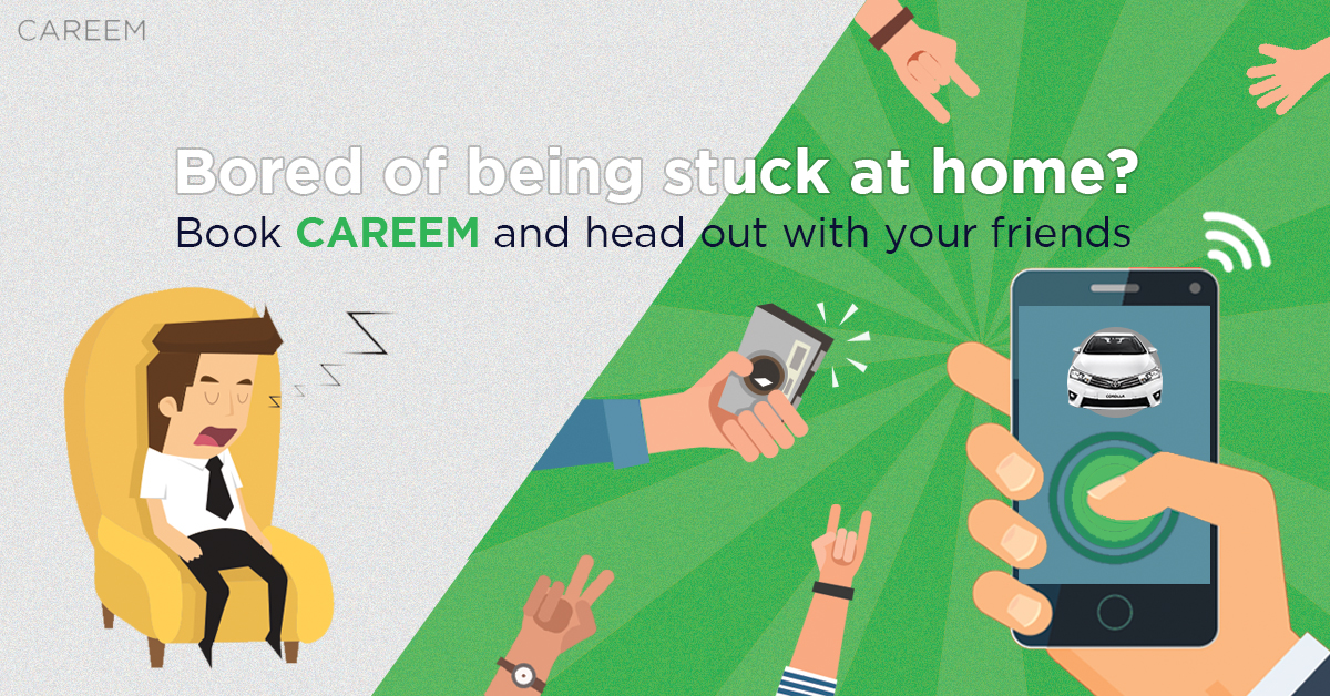 social media Advertising  artworks graphic design  Layout marketing   campaign application Careem ride facebook