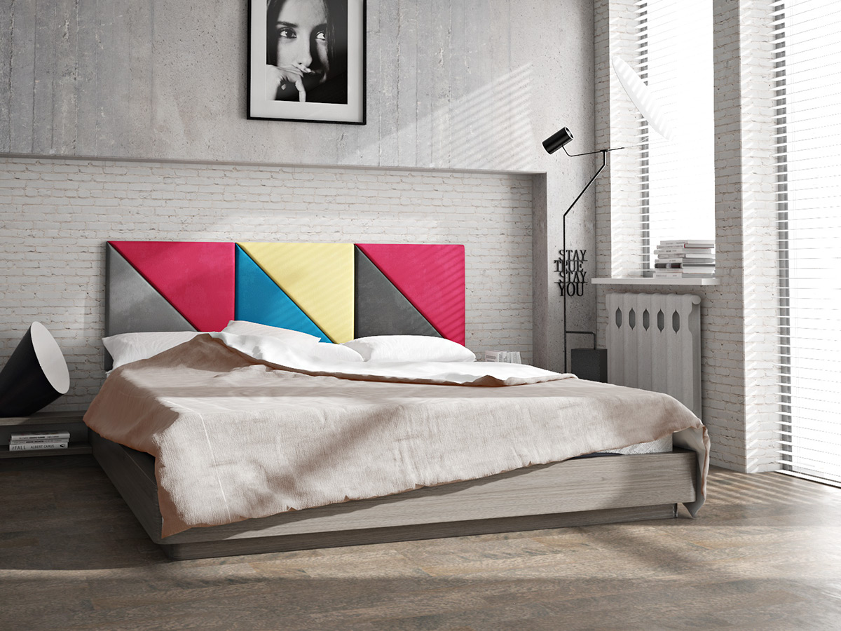 Bedrooms colors bed panels LOFT
