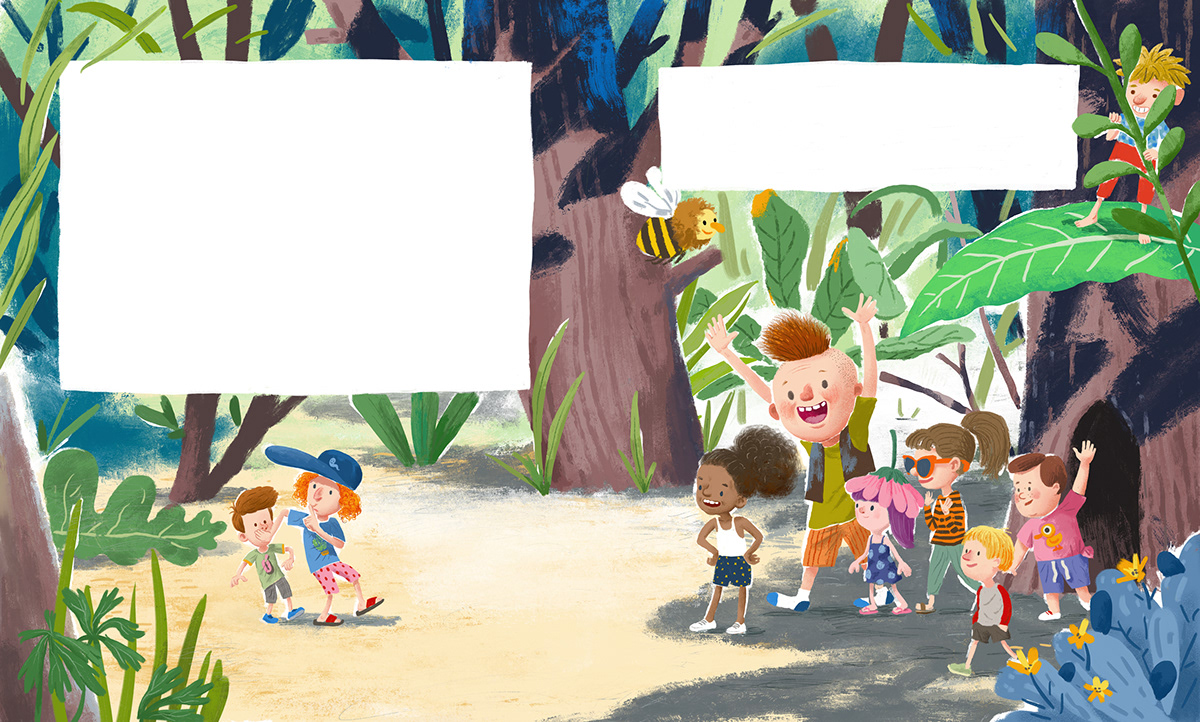 Picture book characters forest book