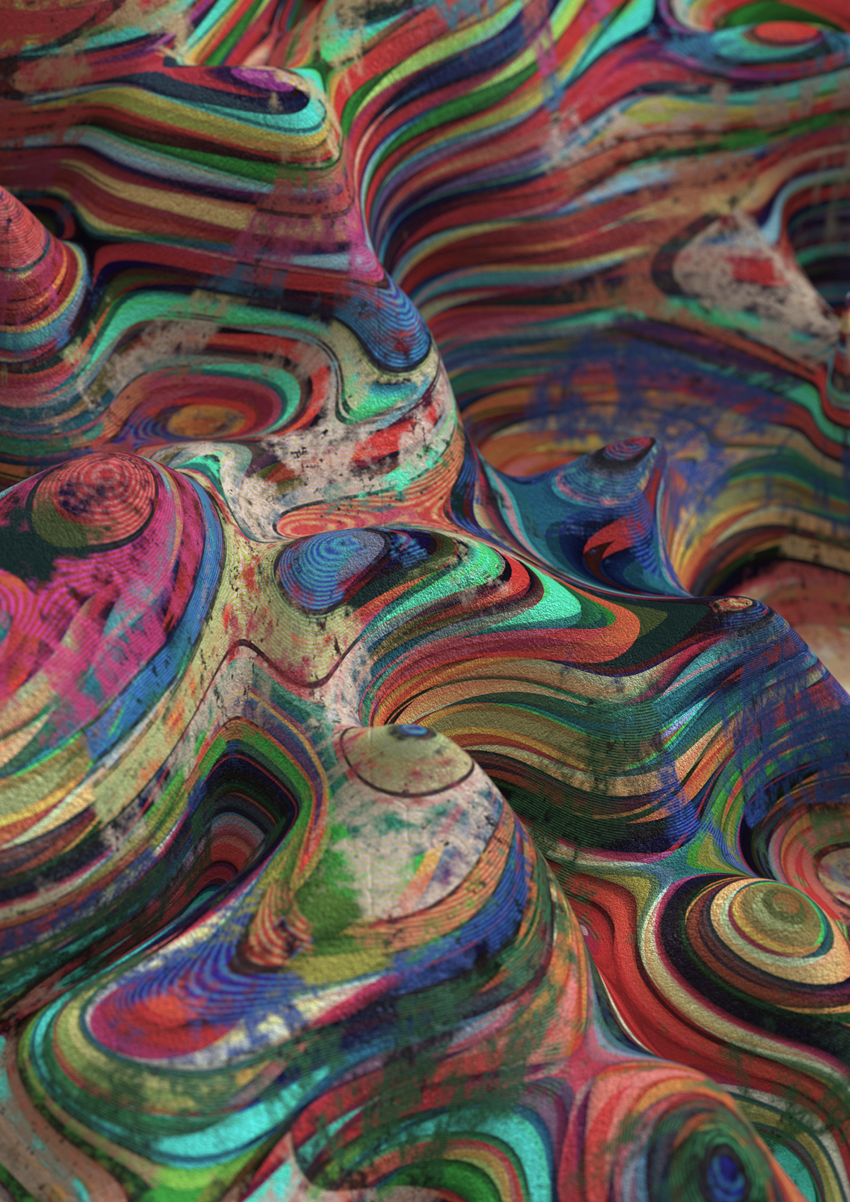 mountains visuals abstract Colourful  weird Twist Fun