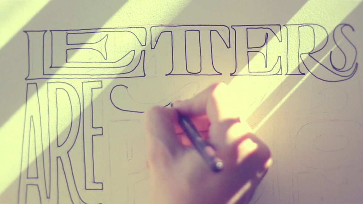 letters letras video lettering tinta ink Manos hands Work 