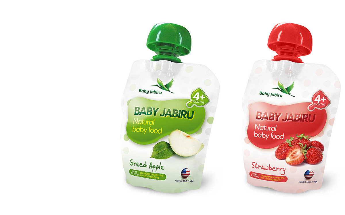 baby jabiru bird green china rise design brand identity identity kid