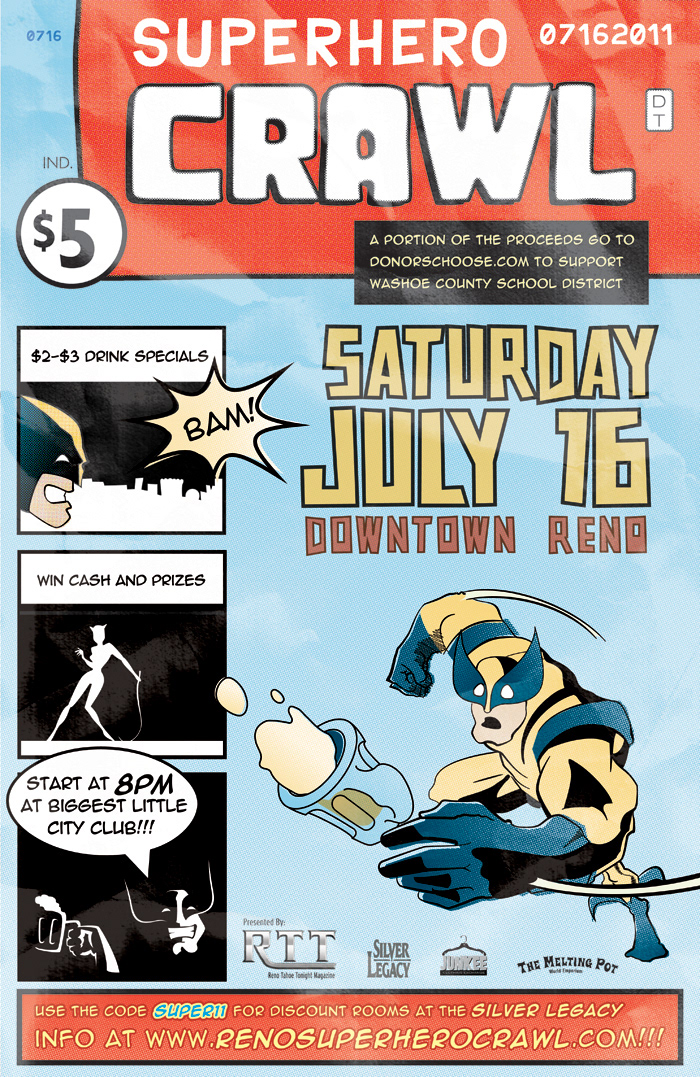 SuperHero Events halftone comics vintage