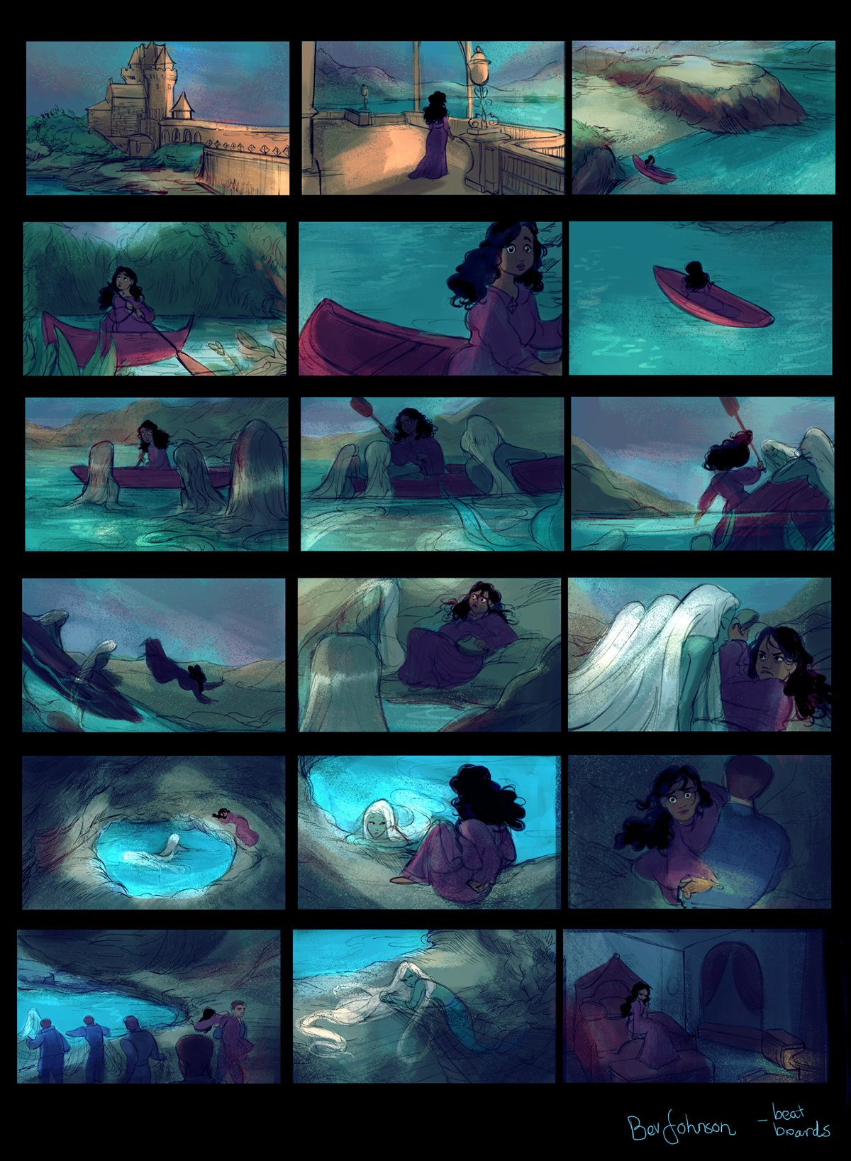 storyboard color sequential sequence