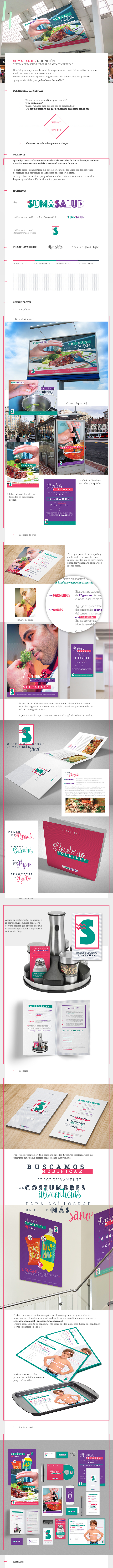 sumasalud branding  Advertising  nutrition Health poster brochure