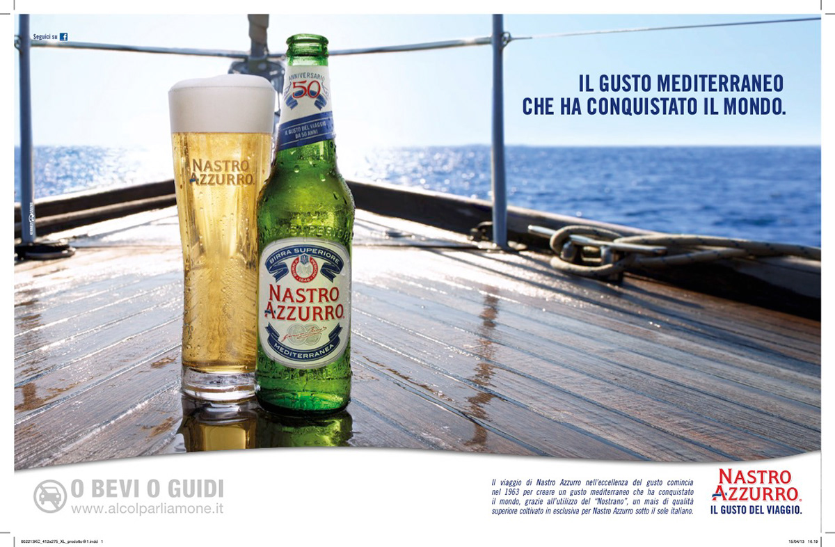 beer campaign brand identity Travel journey Life Journey lifestyle Nastro Azzurro