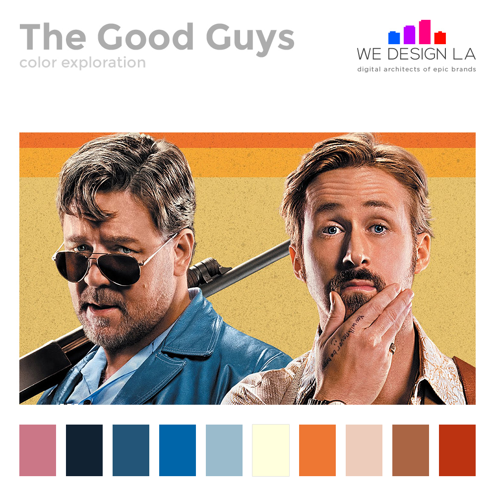color palette color exploration movie the good guys