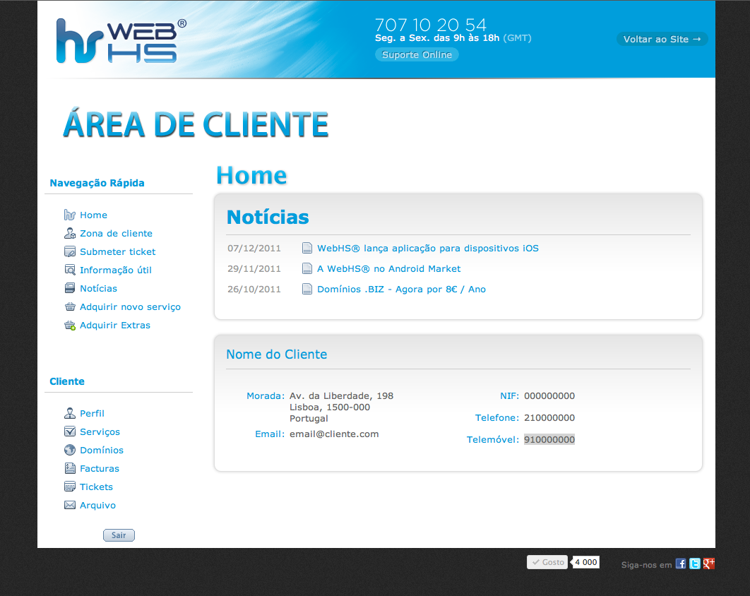 css HTML html5 Client webhs hosting blue web hosting Web template css3