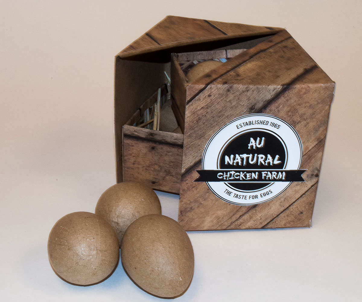 eggs packaging design box Au Natural Eggs