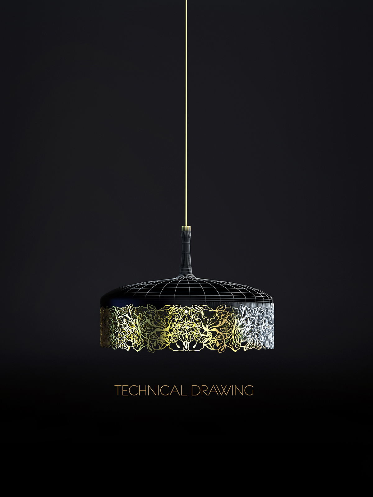 Lamp light lighting design lace Project