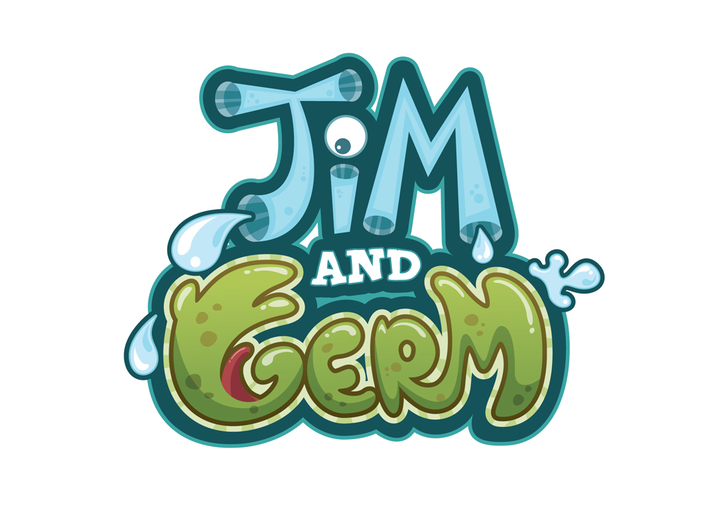 Jim and germ logos cartoon
