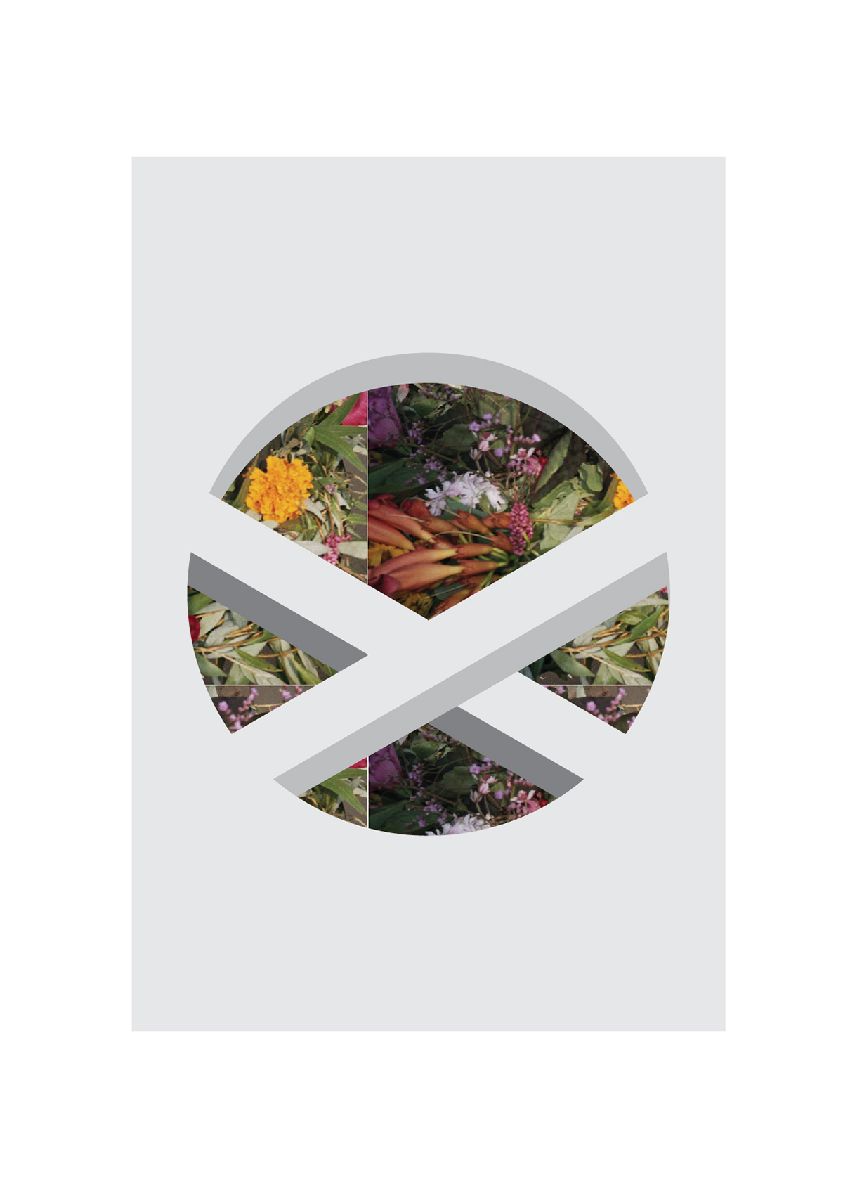 Matchbox impossible object Oscar Reutersvärd  package Flowers pattern vectors illusion optical circle photograph collage grey grid