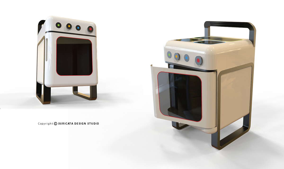 industrial product concept design stove